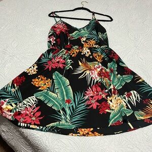 Cute tropical sundress xl